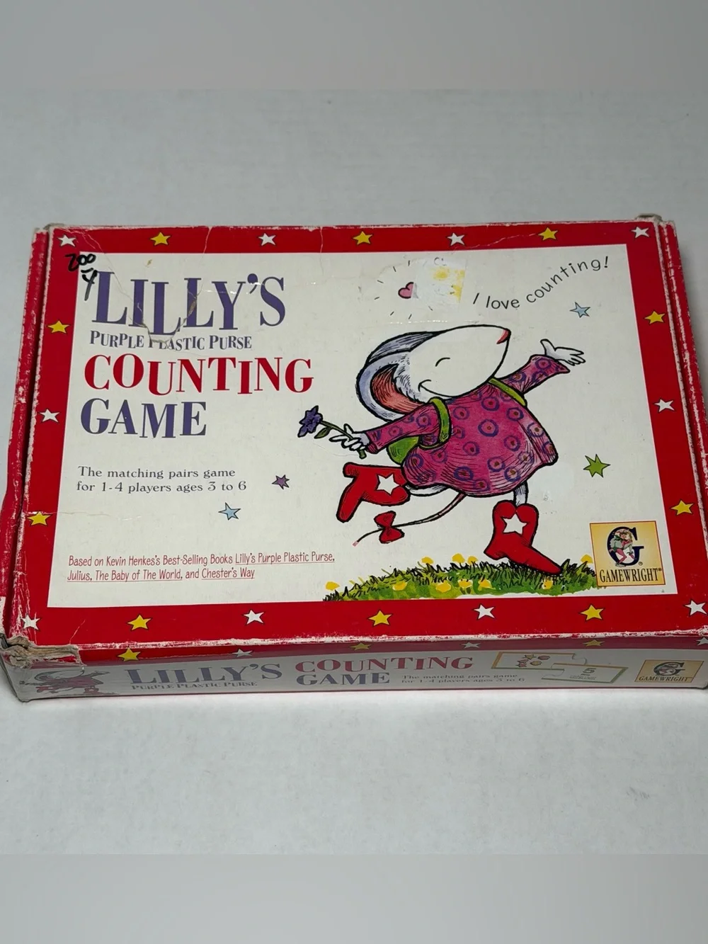 Vintage 1999 Lily’s Purple Plastic Purse Counting Game Educational Learning Kids